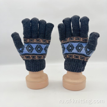 индивидуальные вязаные перчатки для зимы
